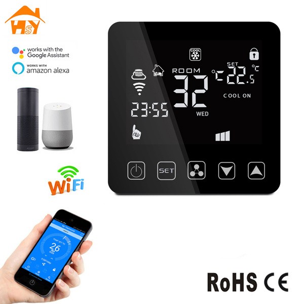海晟远厂家直销 液晶数显智能温控器 空调WIFI 温控器 温控器厂家图3