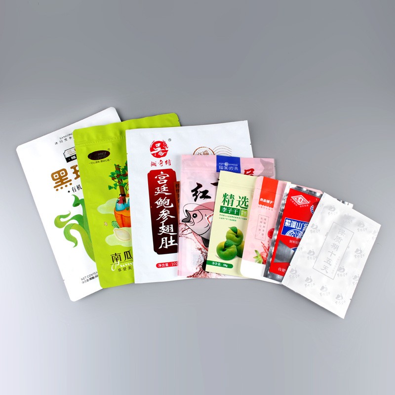 塑料包装袋印刷真空食品包装袋铝箔袋复合卷膜自立自封拉链袋图2