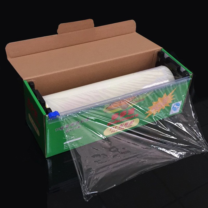 家庭装保鲜膜 一次性食品PE冰箱食品保鲜膜 30CM*200M缠绕保鲜膜图4