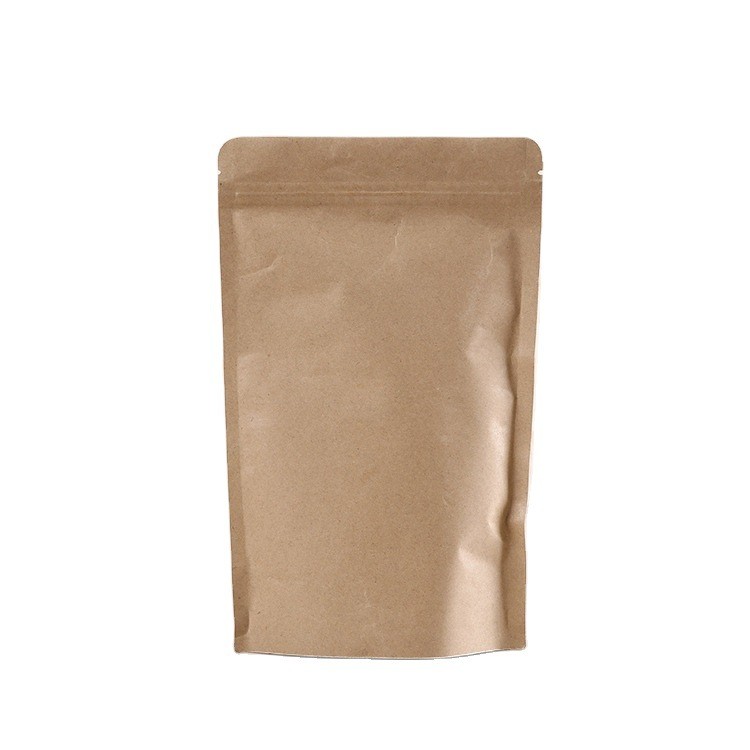 现货黄牛皮纸内镀铝袋自立自封袋干果茶叶包装袋食品封口袋图5