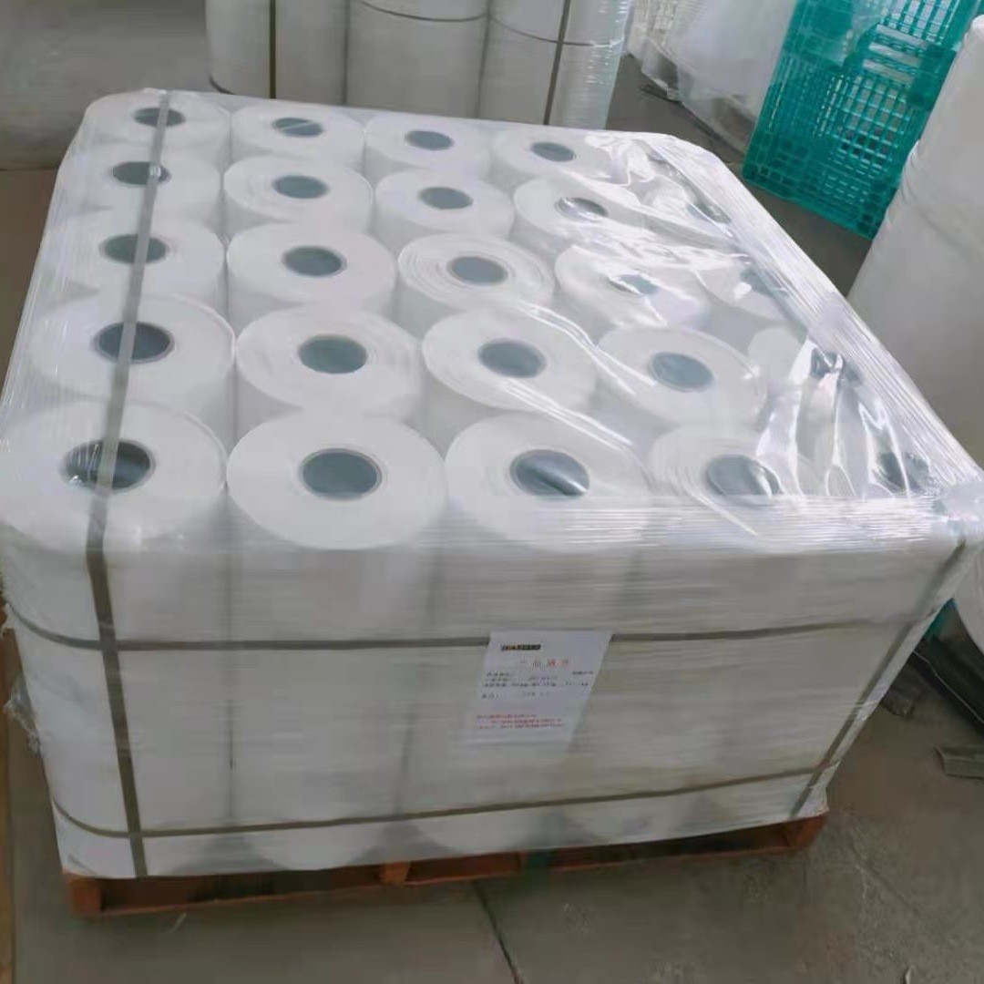 PE热收缩膜 矿泉水纸箱 透明彩色包装膜 布批膜 两头通对折pe膜图2