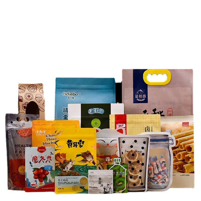食品包装自立封袋铝箔茶叶塑料零食大米密封拉链袋塑料食品袋批发图5