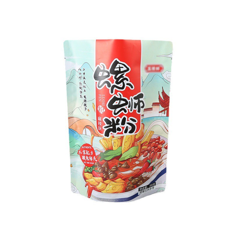 工厂供应食品包装塑料袋 彩印自立螺蛳粉封包袋 休闲零食袋自封袋图5