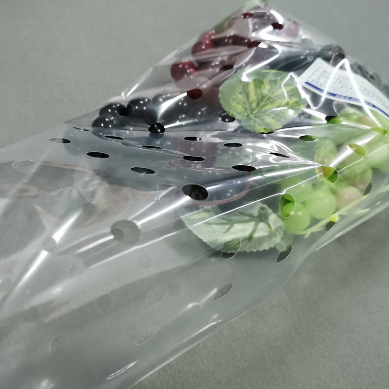 水果自封袋葡萄打孔袋子多孔水果包装袋保鲜塑料包装袋图4