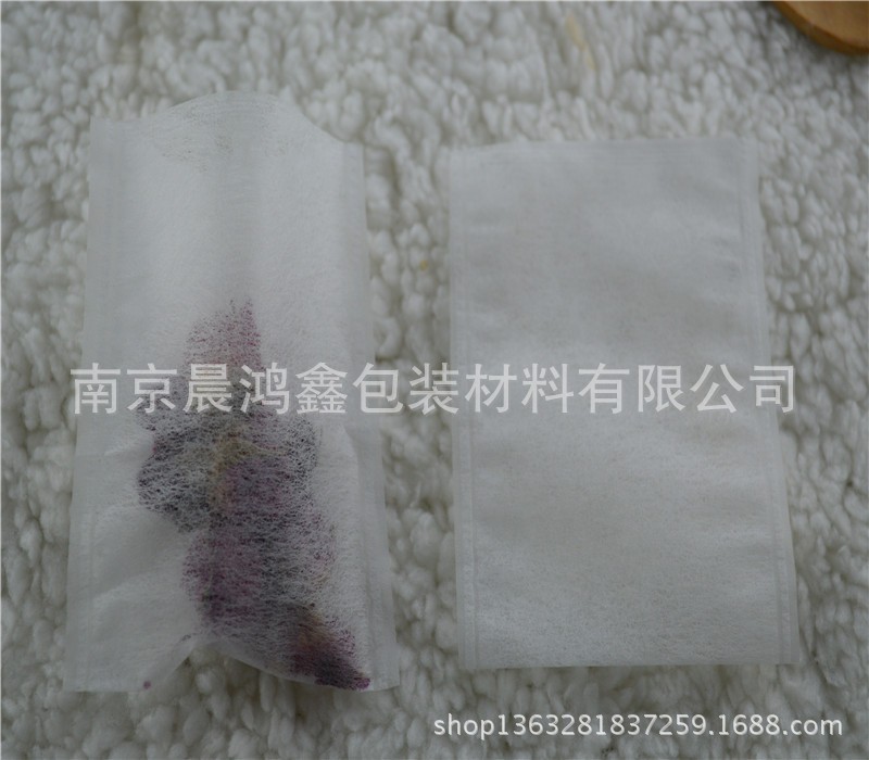 批发玉米纤维6*8热封平口茶包袋卤料过滤隔渣足浴茶叶包装药粉袋图3