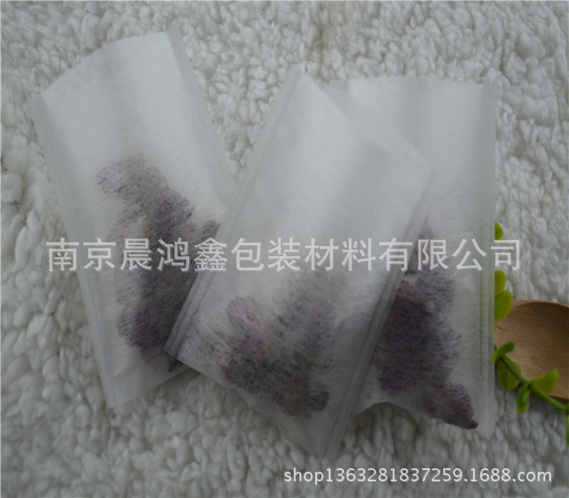 批发玉米纤维6*8热封平口茶包袋卤料过滤隔渣足浴茶叶包装药粉袋图2