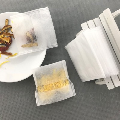 直销艾绒包花茶袋过滤袋玉米纤维反折茶包袋茶叶袋 一次性空茶包