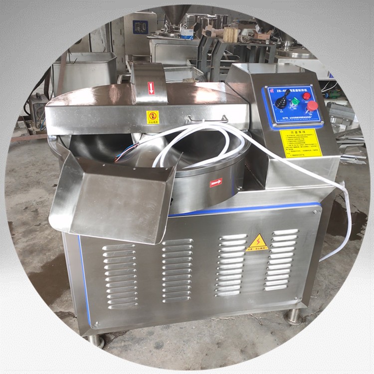 鱼豆腐豆干千页豆腐专用斩拌机高配 变频水冷自动开关盖斩拌机图4