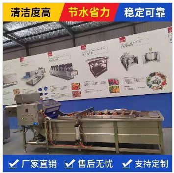 辣椒清洗机 不锈钢果蔬气泡清洗流水线 叶类蔬菜清洗设备图2