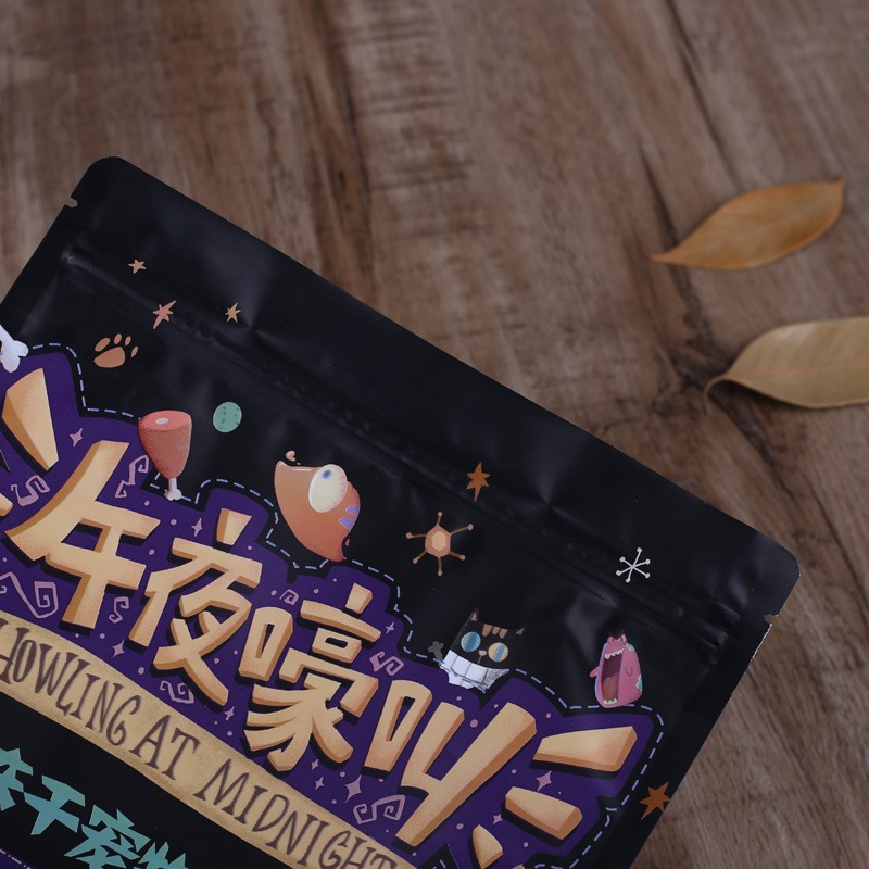 定 制宠物零食八边封狗粮袋 休闲食品铝箔包装袋自立八边封拉链袋图2