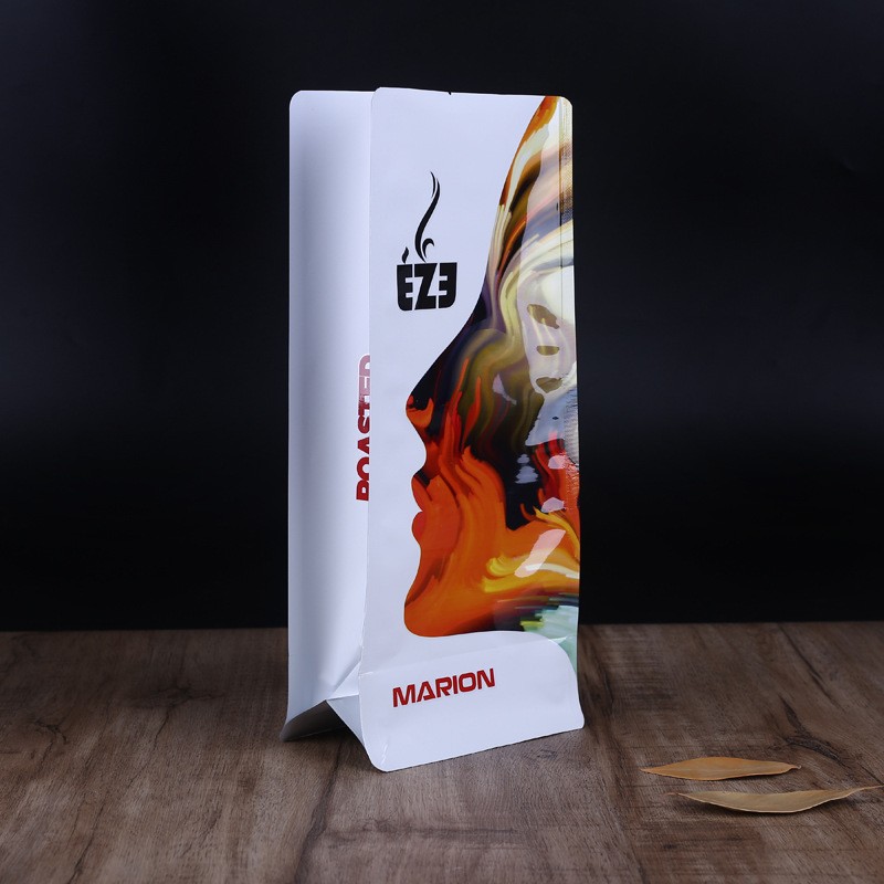 休闲食品包装袋咖啡八边封袋 干果包装铝箔袋自立食品袋印LOGO图2