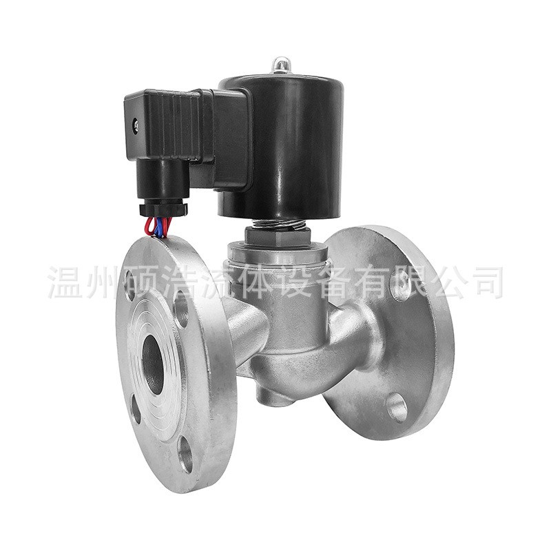ZBSF蒸汽电磁阀耐高温高压法兰常闭220V24V控制导热油阀DN152025图5