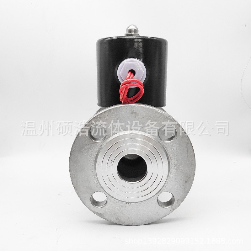 US/2L蒸汽法兰电磁阀耐高温高压常闭220V24V控制气阀DN2025324050图4