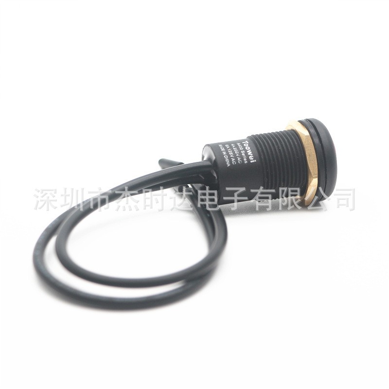 绿色带线水下按钮开关/自锁/复位防水开关/IP67 4A 250V/户外开关图3
