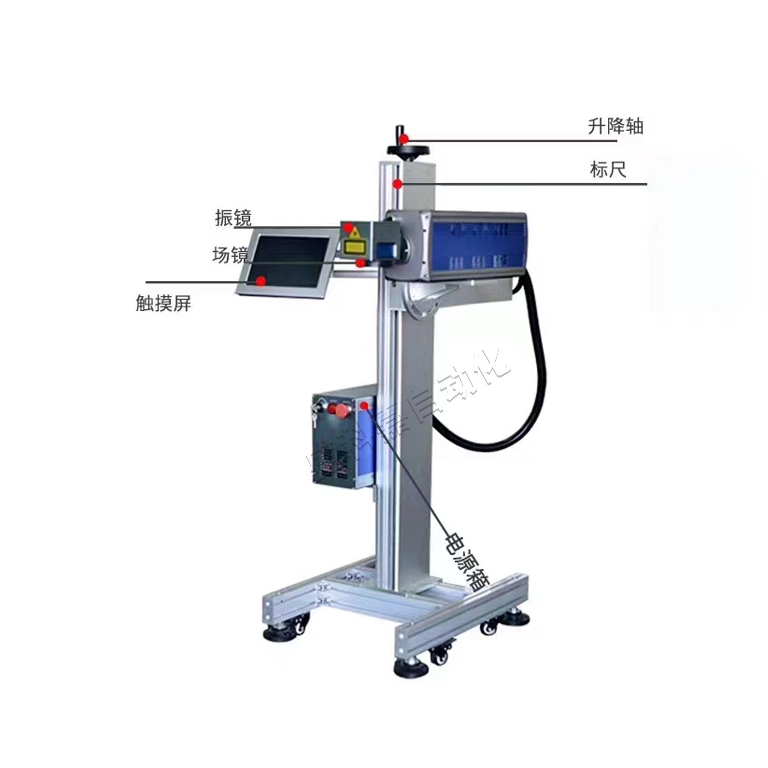 全自动飞行光纤激光打标机流水线生产线激光喷码机金属激光雕刻机图4