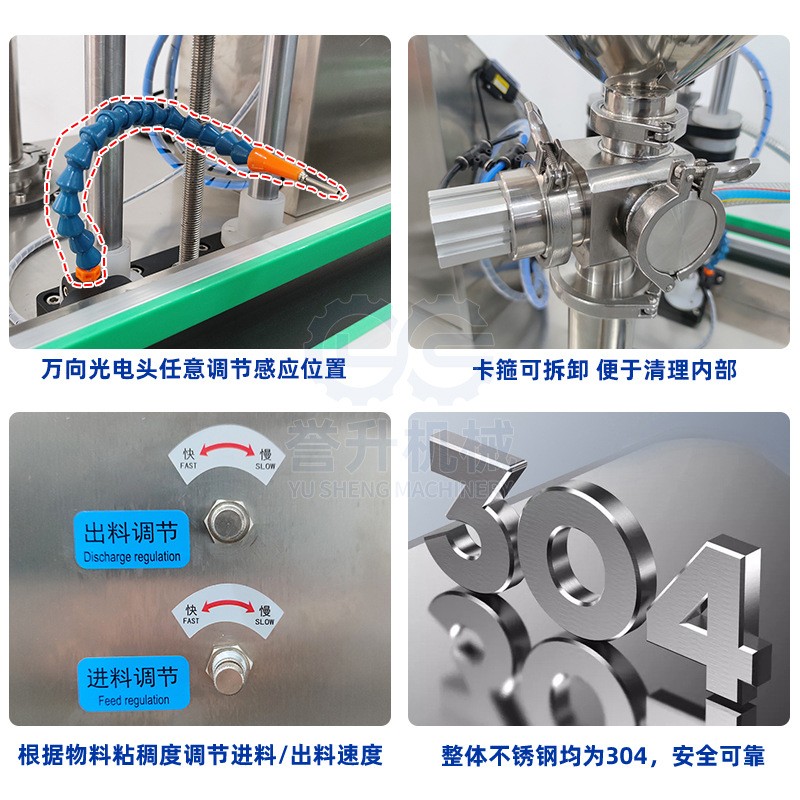 全自动单头膏体灌装机化妆品乳霜洗手液蜂蜜凝胶灌装旋盖流水线图3