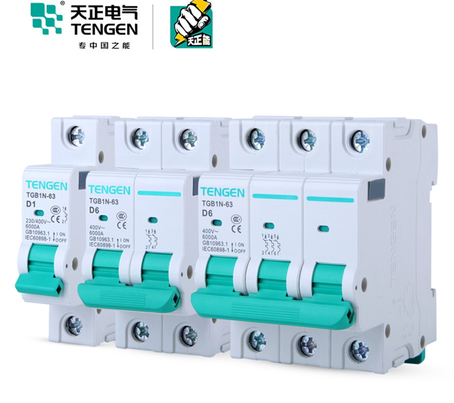 限量优惠TGB1N空气开关1P/2P家用63A断路器C型DZ47短路断路保护器图5