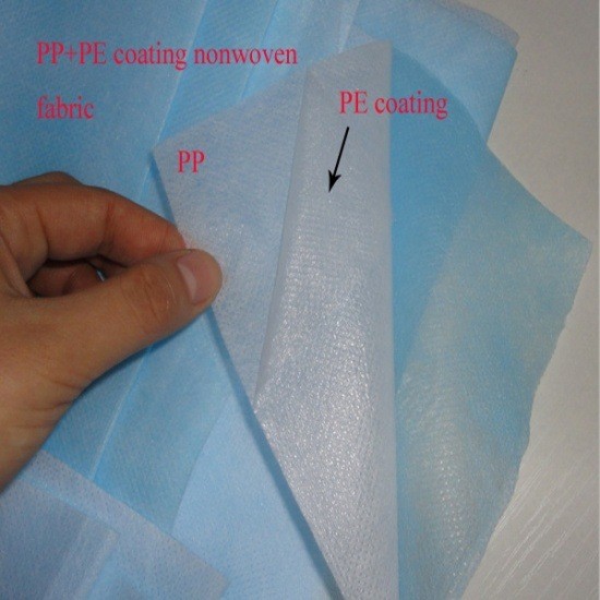1.6米防护服专用PE淋膜复合无纺布 覆膜无纺布 pe复合无纺布
