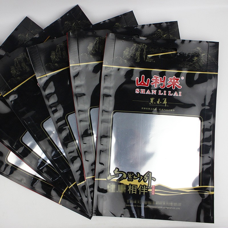秋木耳包装袋食品牛皮纸袋东北特产自立自封袋现货批发可加印厂家图2