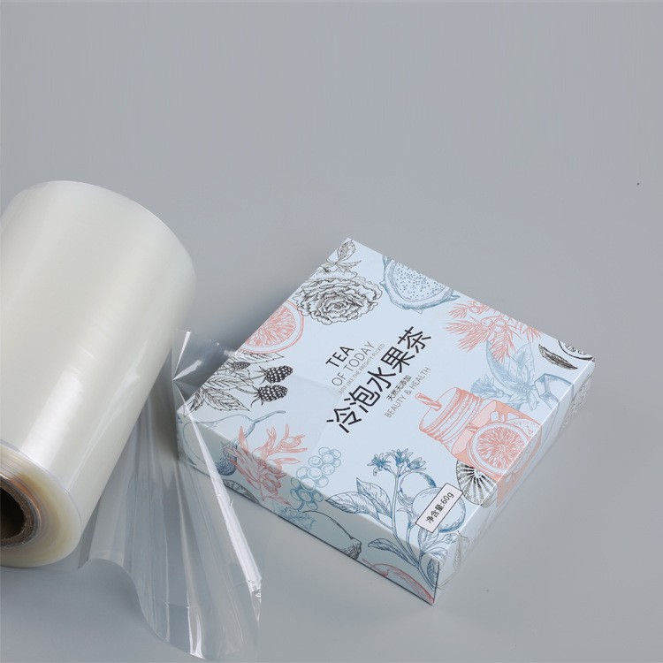 厂家批发塑封热缩膜pof低温膜化妆品收缩袋 彩盒热收缩膜透明定制图2