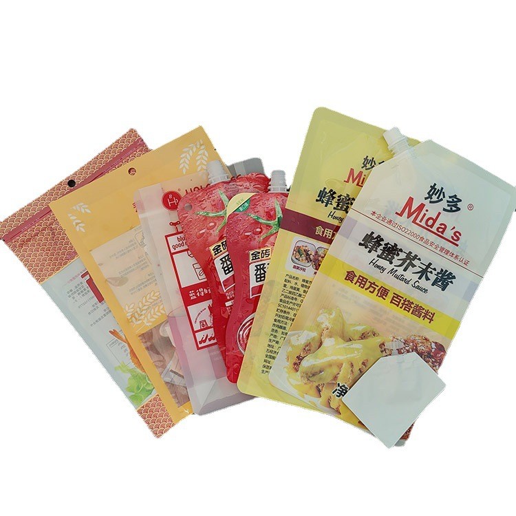 酱料吸嘴袋彩色印刷番茄酱包装袋源头厂家食品级吸嘴袋提供排版图5