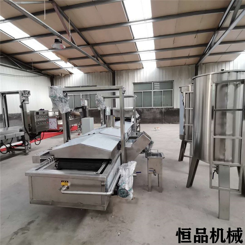 店内设备鳗鱼丝油炸机器 全自动油炸流水线 炸鱿鱼丝油炸机器图2