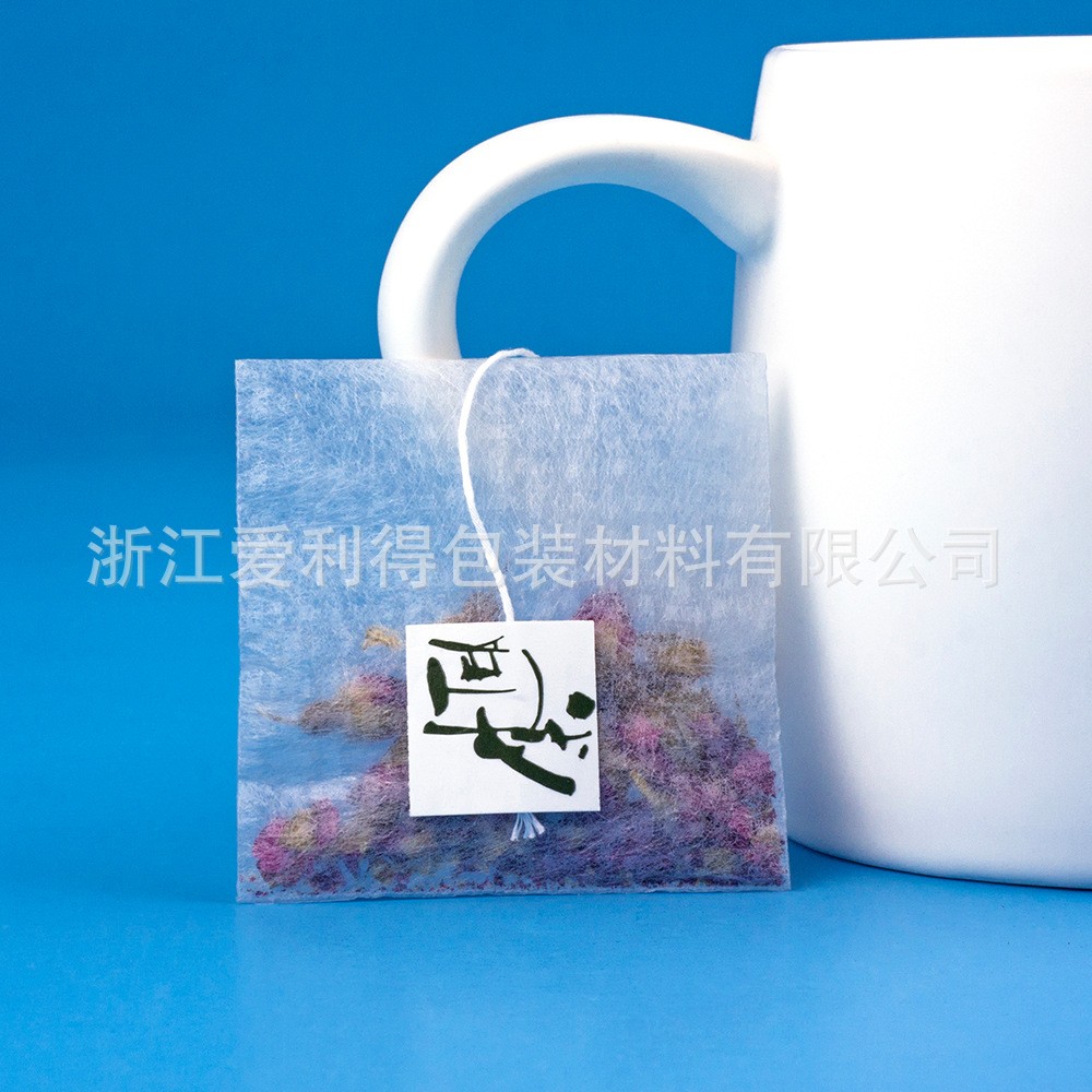 三角袋泡茶包材无纺布反折袋泡茶三角茶包材料茶袋茶包袋药包袋图3