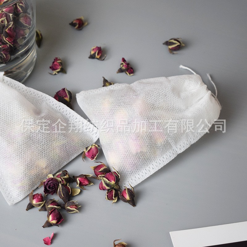 一次性抽绳无纺布茶叶过滤袋炖肉中药煎药袋过滤隔渣煲汤袋卤料袋图3