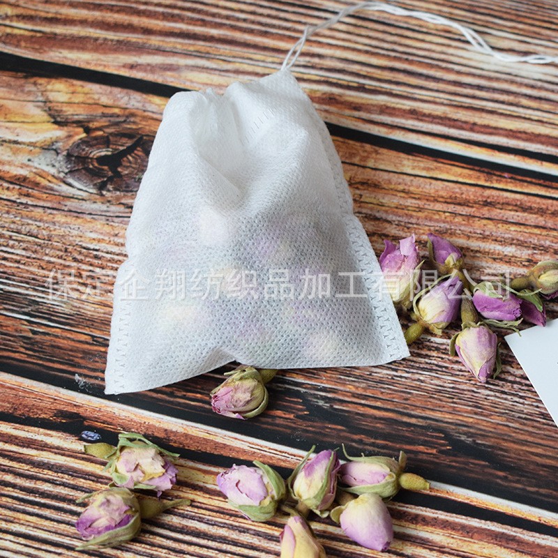 无纺布抽绳茶包袋煲汤卤料调料包袋煎中药茶叶包装袋过滤泡 茶袋图2