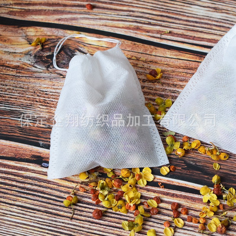 无纺布抽绳茶包袋煲汤卤料调料包袋煎中药茶叶包装袋过滤泡 茶袋图4
