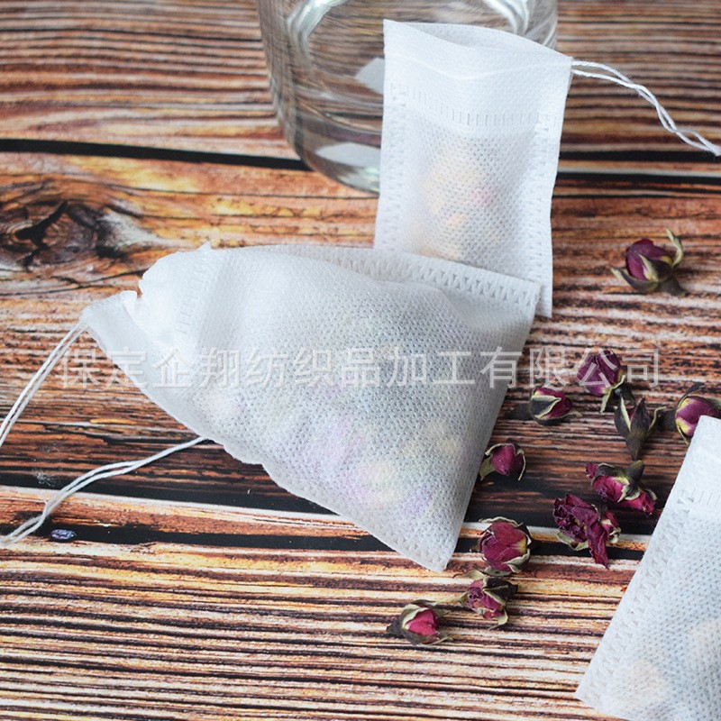 无纺布抽绳茶包袋煲汤卤料调料包袋煎中药茶叶包装袋过滤泡 茶袋图3