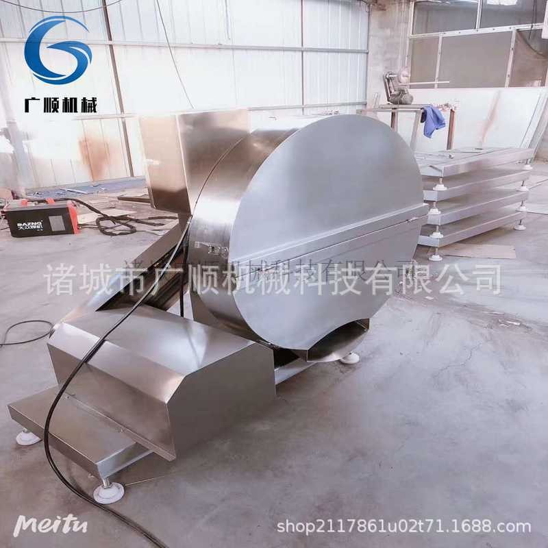 不锈钢圆盘式刨肉机 商用五花肉切卷机 冻牛肉刨肉机 冻品刨肉机图2