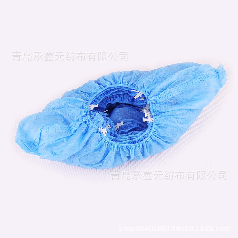 一次性无纺布鞋套防滑无纺布鞋套 成人家用一次性鞋套加厚无纺布图3