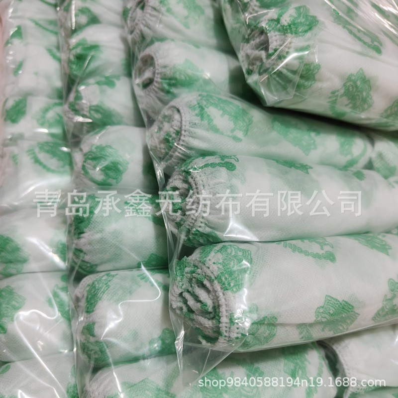 一次性无纺布鞋套居家防尘防滑加厚鞋套 成人家用一次性鞋套透气图2