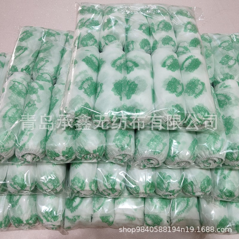 一次性无纺布鞋套居家防尘防滑加厚鞋套 成人家用一次性鞋套透气图5