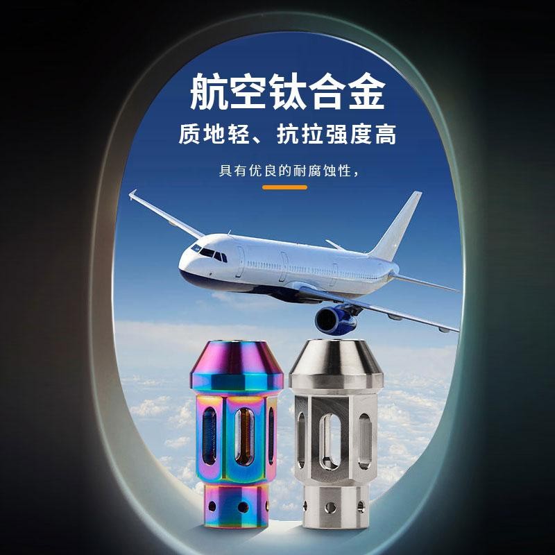 汽车改装轮毂螺丝通用钛合金TC4镂空轻量化轮毂螺母螺帽图2