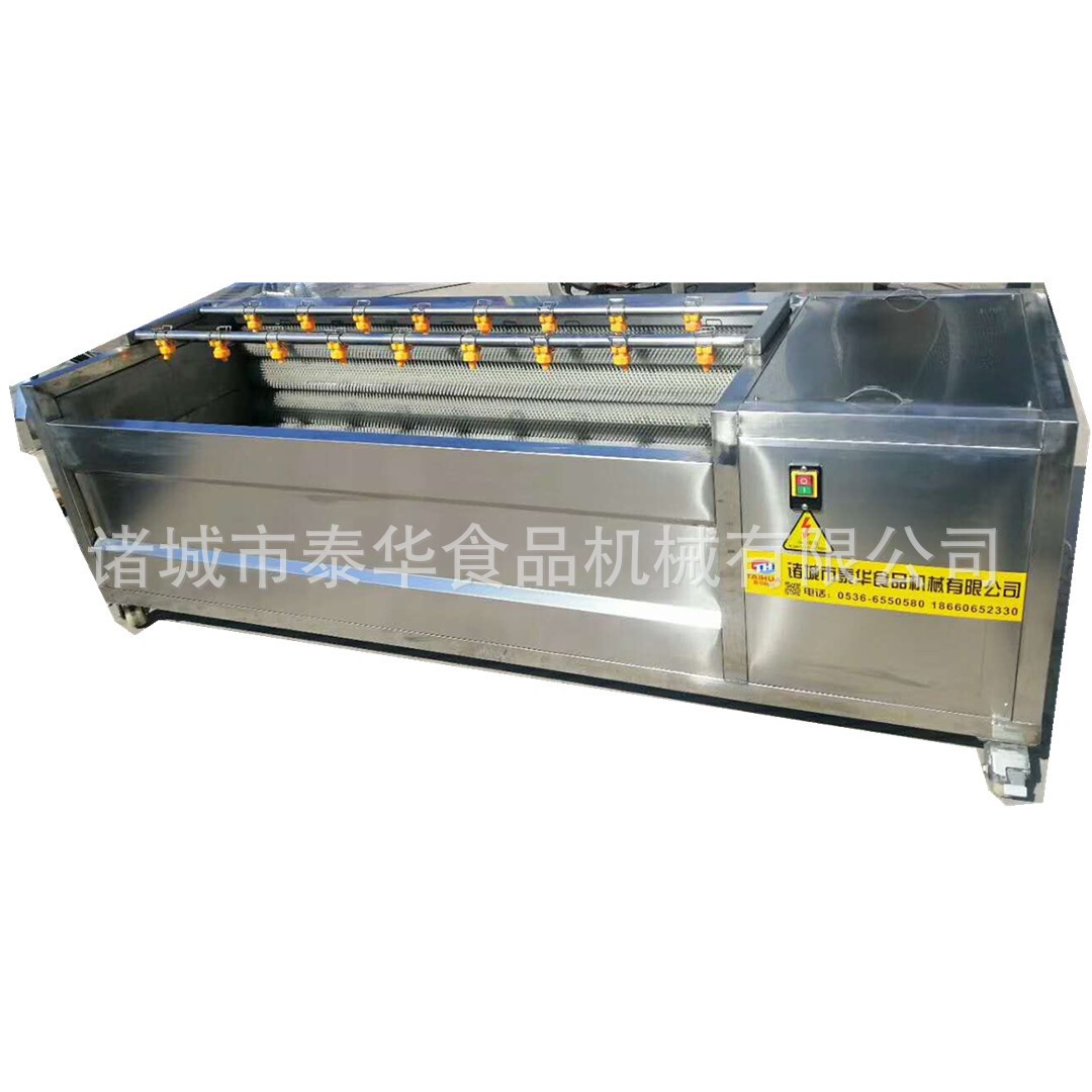 供应 西瓜红蜜薯清洗去毛清洗机 土豆地瓜藕表面清洗设备图5