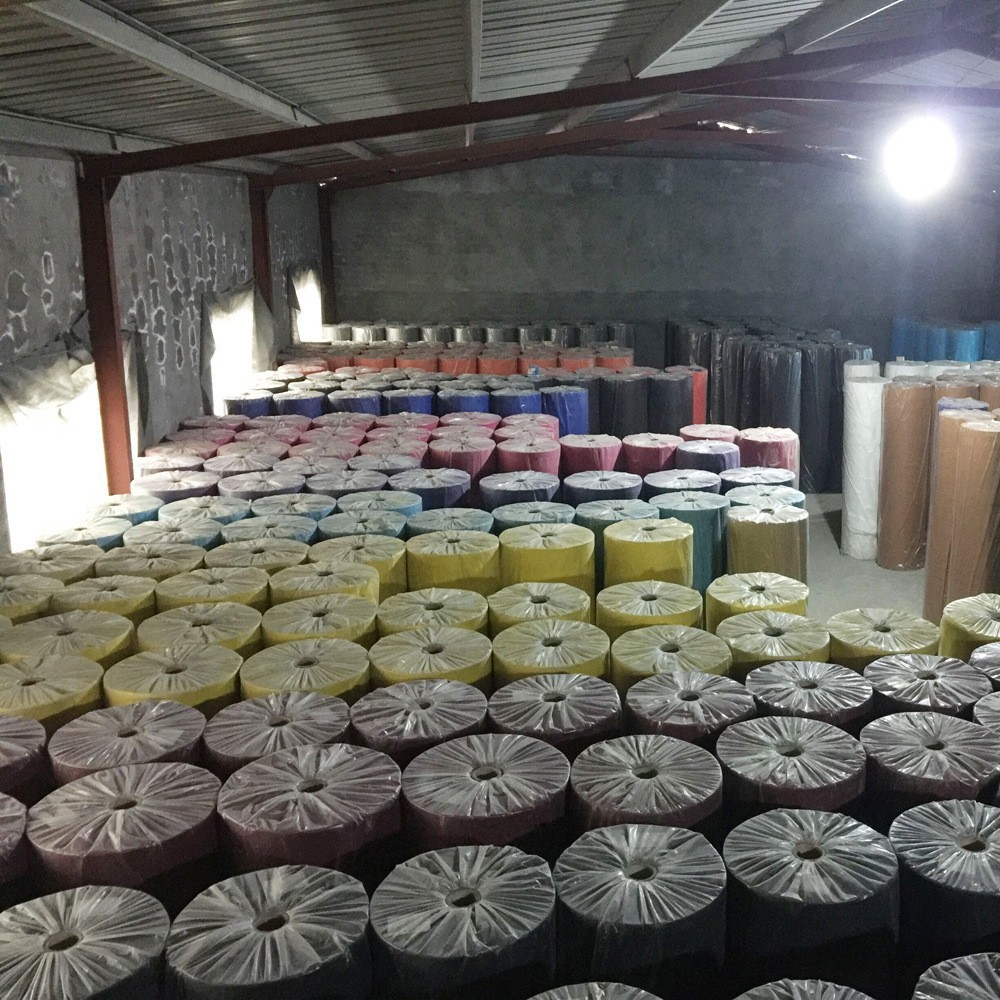 彩色印花PP无纺布40克纺粘无纺布材料阻燃聚丙烯一次性丙 纶无纺布图3