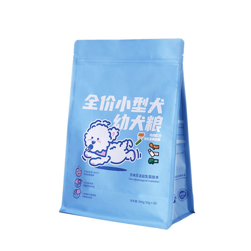 厂家直供900g八边封狗粮袋 全价小型幼犬粮包装袋 宠物食品自封袋图5