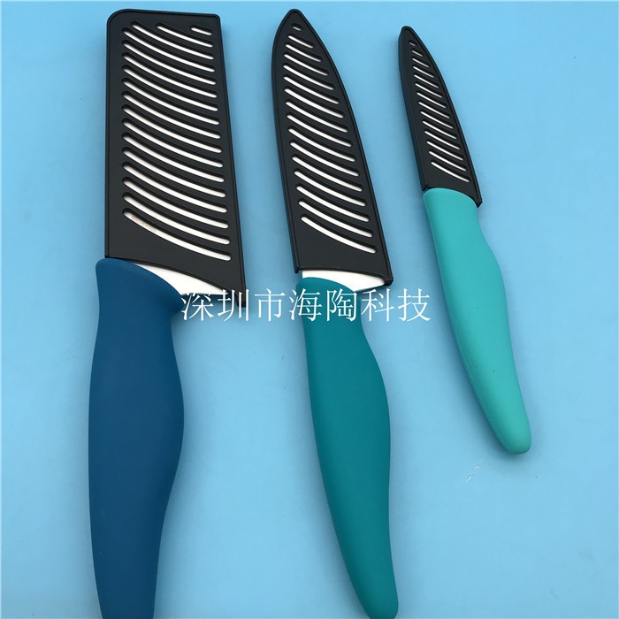 工厂直销库存不多 高档套装陶瓷厨房刀 砧板 菜刀 水果刀 白色 2套起批图4
