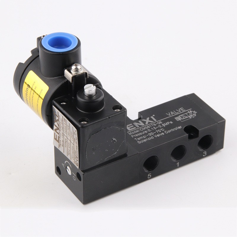 NPPC隔爆电磁阀CM561T6-08黑色电压DC24V或AC220V两位五通管式安图4