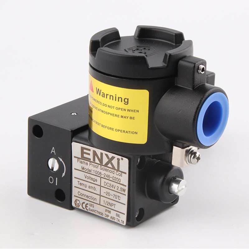 NPPC隔爆电磁阀CM561T6-08黑色电压DC24V或AC220V两位五通管式安图5