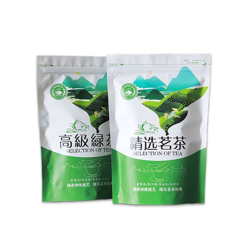 茶叶包装袋批发半斤绿茶茉莉花茶开窗自立拉链袋塑料散茶自封袋图4