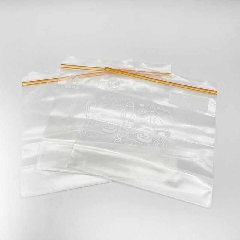 中号八角立体保鲜食品包装袋双骨抽取自封家用可书写加厚冰箱冷冻图4