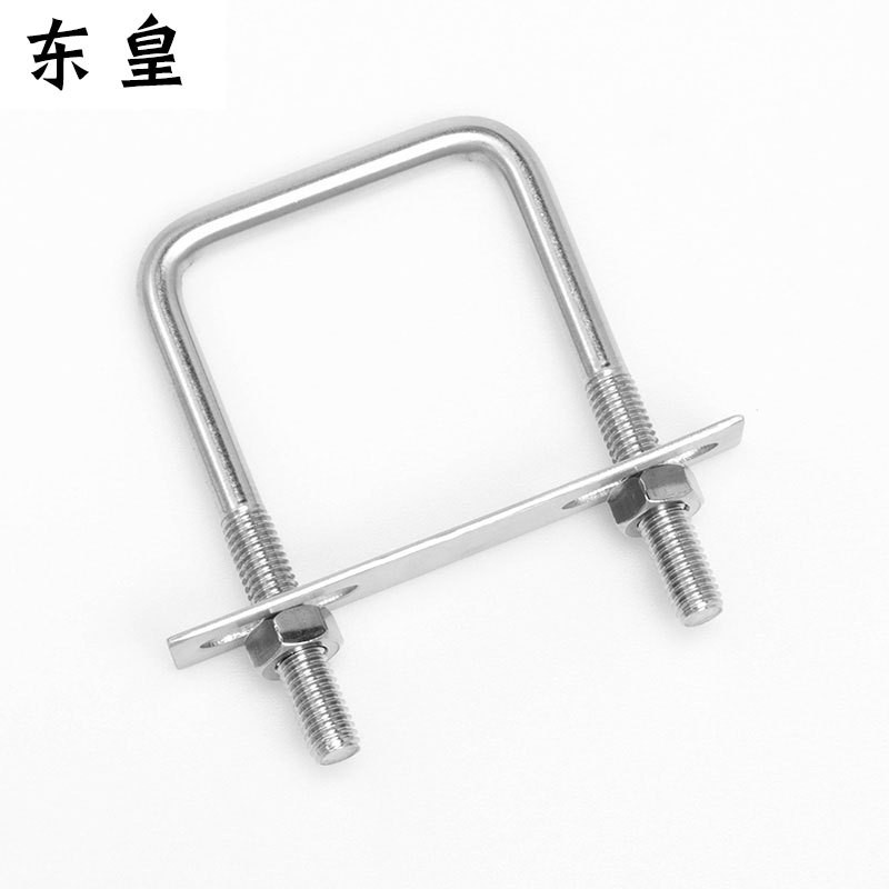 厂家供应 U型螺栓带螺母垫片 M4*62 304不锈钢U型螺栓 M4*M12图2