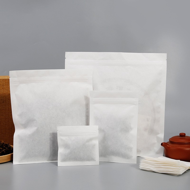茶叶包装普洱茶饼袋散茶袋热封茶叶袋子加厚棉纸内袋白棉纸复合袋图4