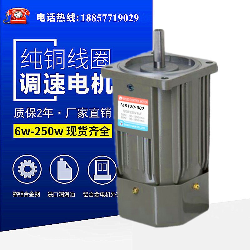 厂家批发6W~250W东力TLM小型调速电机2800转两极马达M6250-002/2P图2
