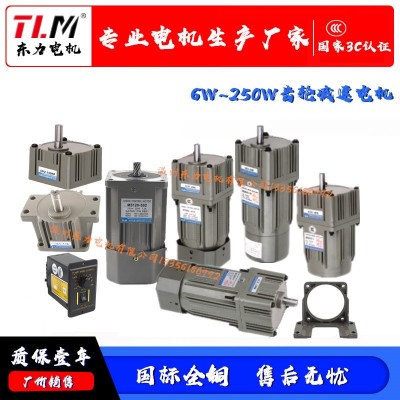 厂家批发6W~250W东力TLM小型调速电机2800转两极马达M6250-002/2P