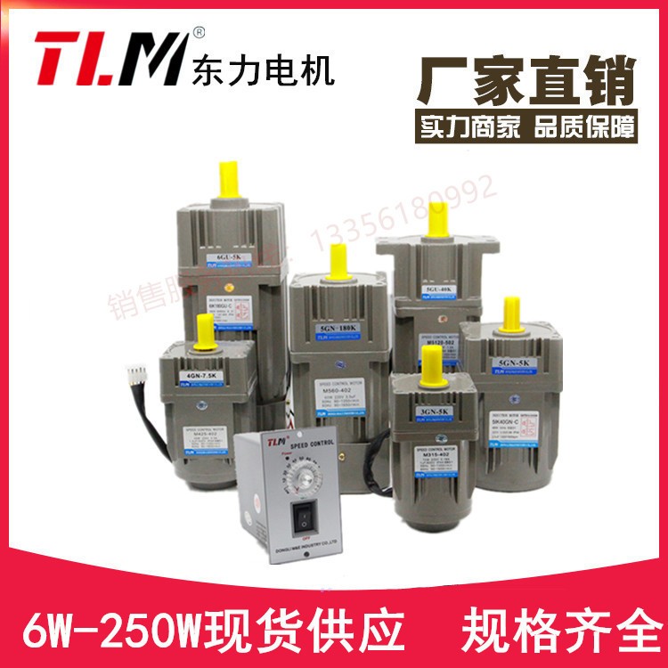 厂家批发6W~250W东力TLM小型调速电机2800转两极马达M6250-002/2P图3