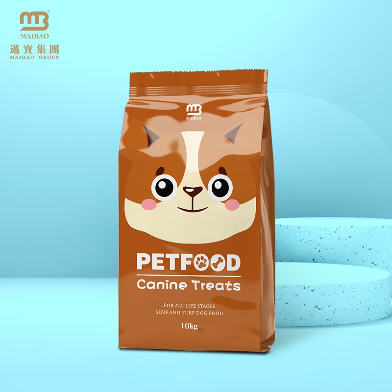 厂家创意设计宠物食品包装袋狗粮袋 猫粮边封拉链自封铝箔塑料袋图4